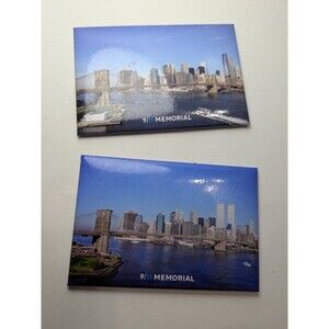4/$12 NYC Skyline 9/11 Memorial Magnets